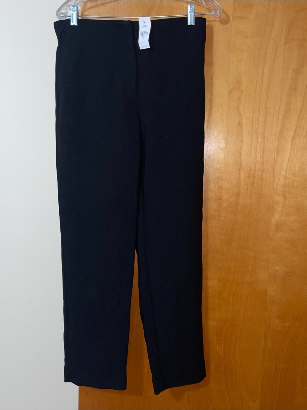 LOFT Black Straight Leg Trousers nwt